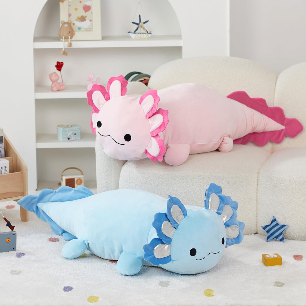 Beniny axolotl plush gift-ready packaging suggests ideal birthday or holiday surprise