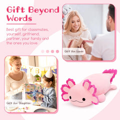 BENINY axolotl plush is kid-friendly, perfect for playrooms and bedrooms.