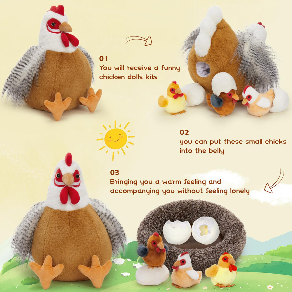 Beniny chicks-snuggle-close plush enhances gentle play and comforting hugs.