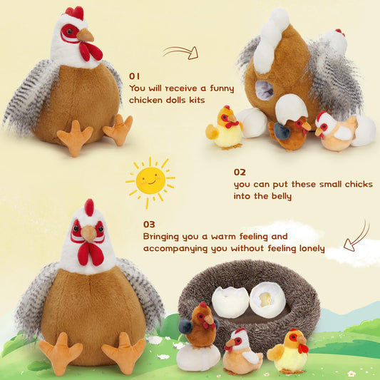 Beniny chicks-snuggle-close plush enhances gentle play and comforting hugs.