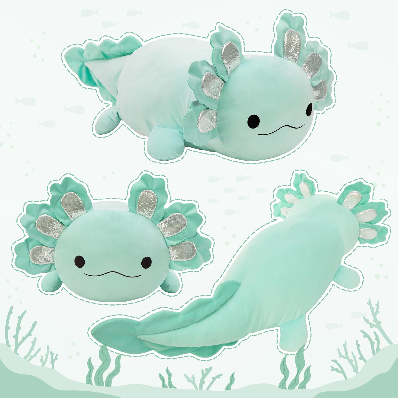 BENINY axolotl plush with durable stitching for lasting companionship.
