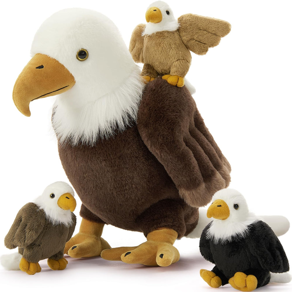 BENINY Bald Eagle Mommy Plush, 18-inch size, ideal for hugs and imaginative play.