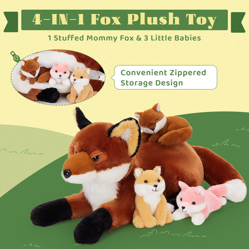 BENINY fox plush soft fur close-up highlights premium materials for cuddling