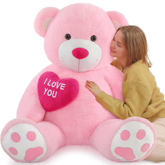 BENINY Giant Teddy Bear face close-up showing soft plush and friendly expression for hugs.