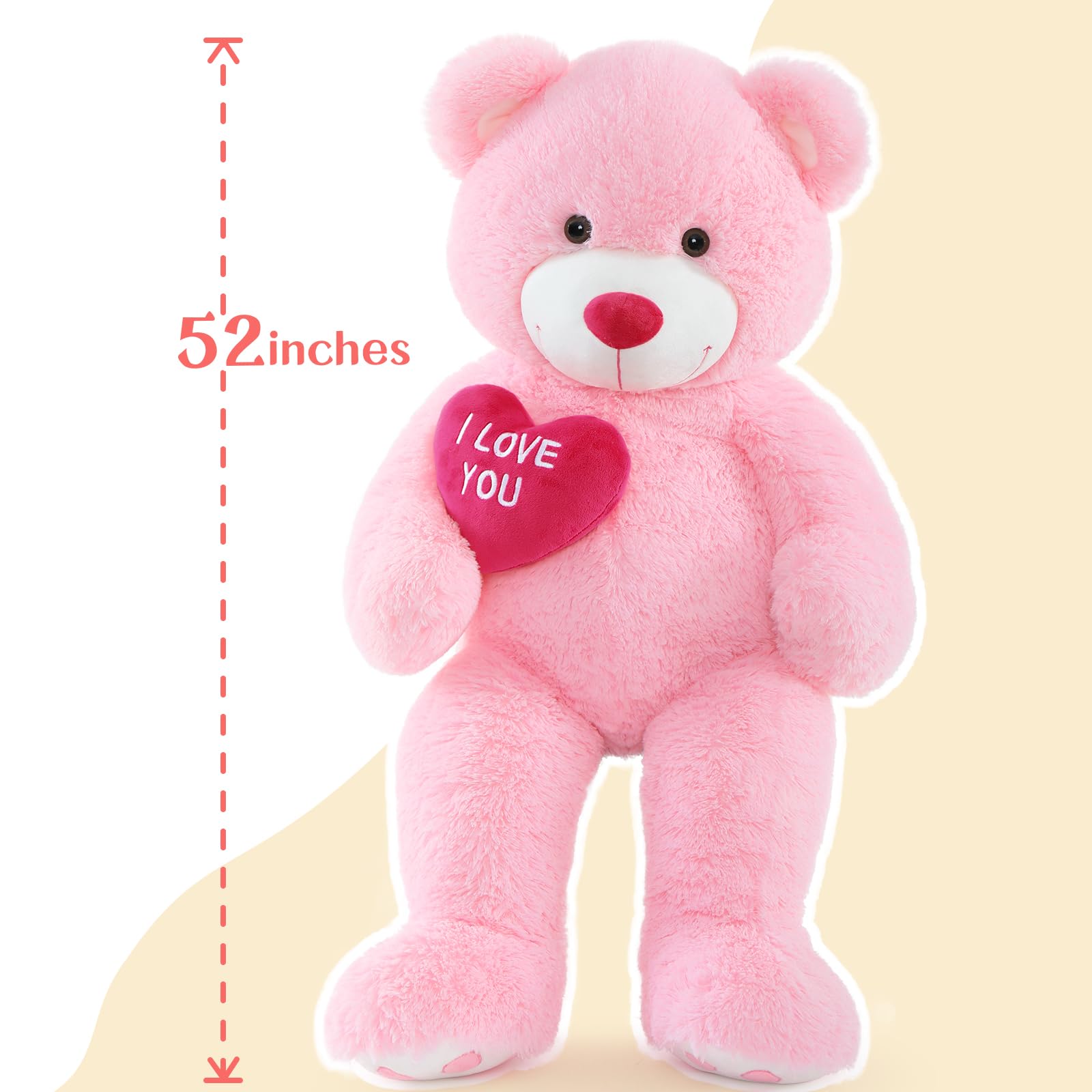 BENINY heart embroidery with I love you adds a heartfelt touch.