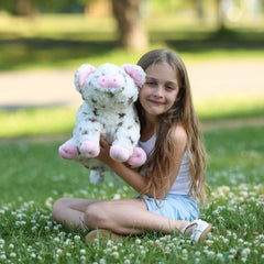 BENINY pig stuffed animal 16-inch close-up shows premium plush texture and craftsmanship.