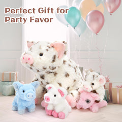 BENINY pig stuffed animal 16-inch family bond storytelling promotes imaginative play.