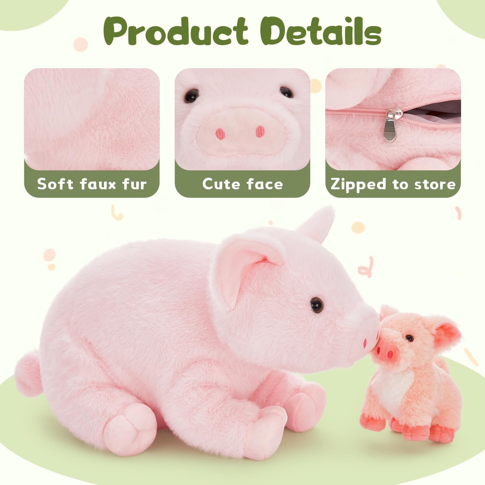 BENINY pig stuffed animal play scene, ideal for kids who love animals and stories.