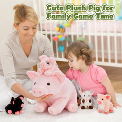 BENINY pig stuffed animal travel friendly design, lightweight for trips and visits.