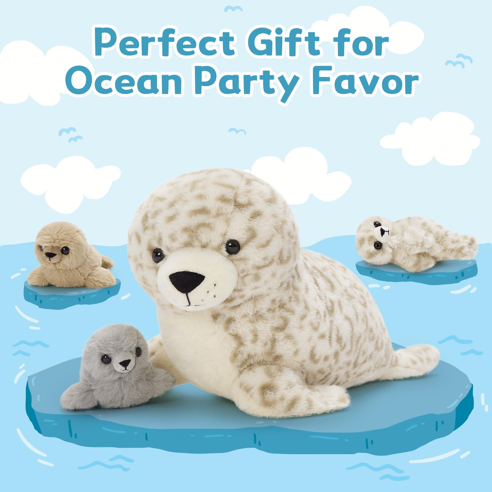 BENINY seal plush set offers a cozy night companion for girls and boys.