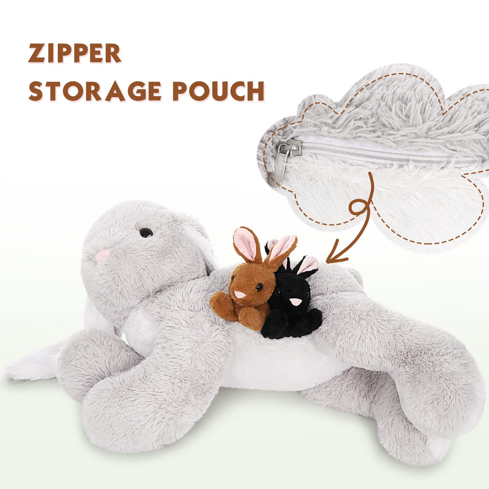 BENINY three small bunnies pack close-up showing friendly features for imaginative play