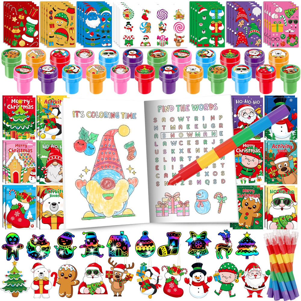 BenLouis Christmas coloring book set for kids, ideal classroom activity and gifts