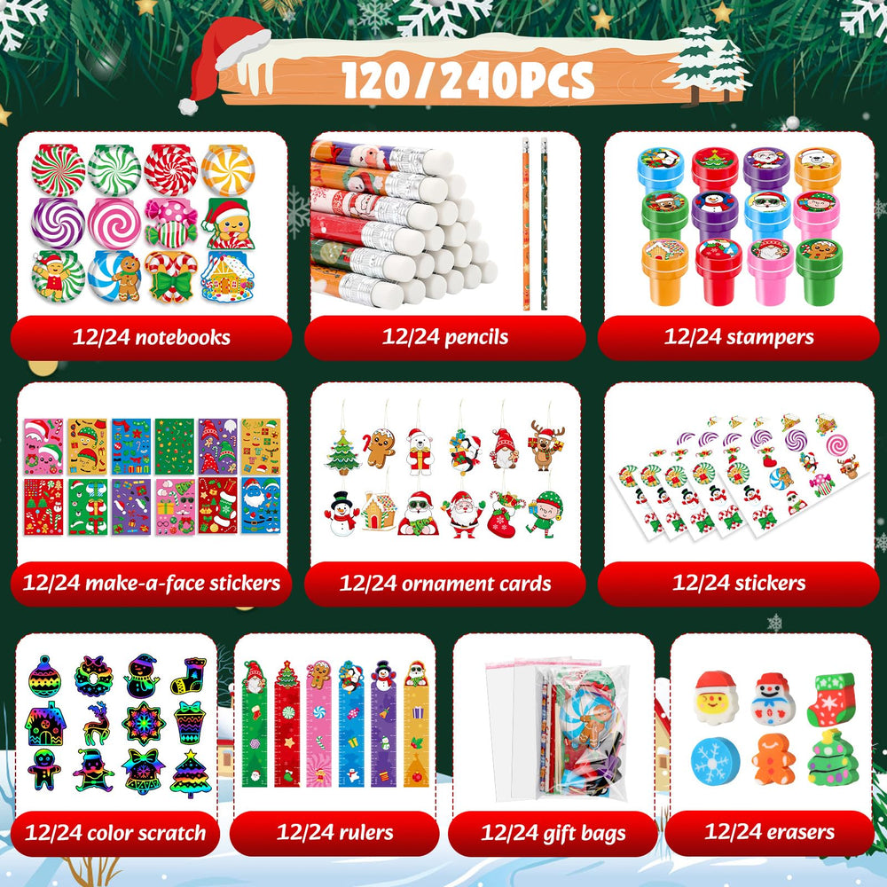 BenLouis Christmas erasers featuring seasonal imagery for fun learning activities.