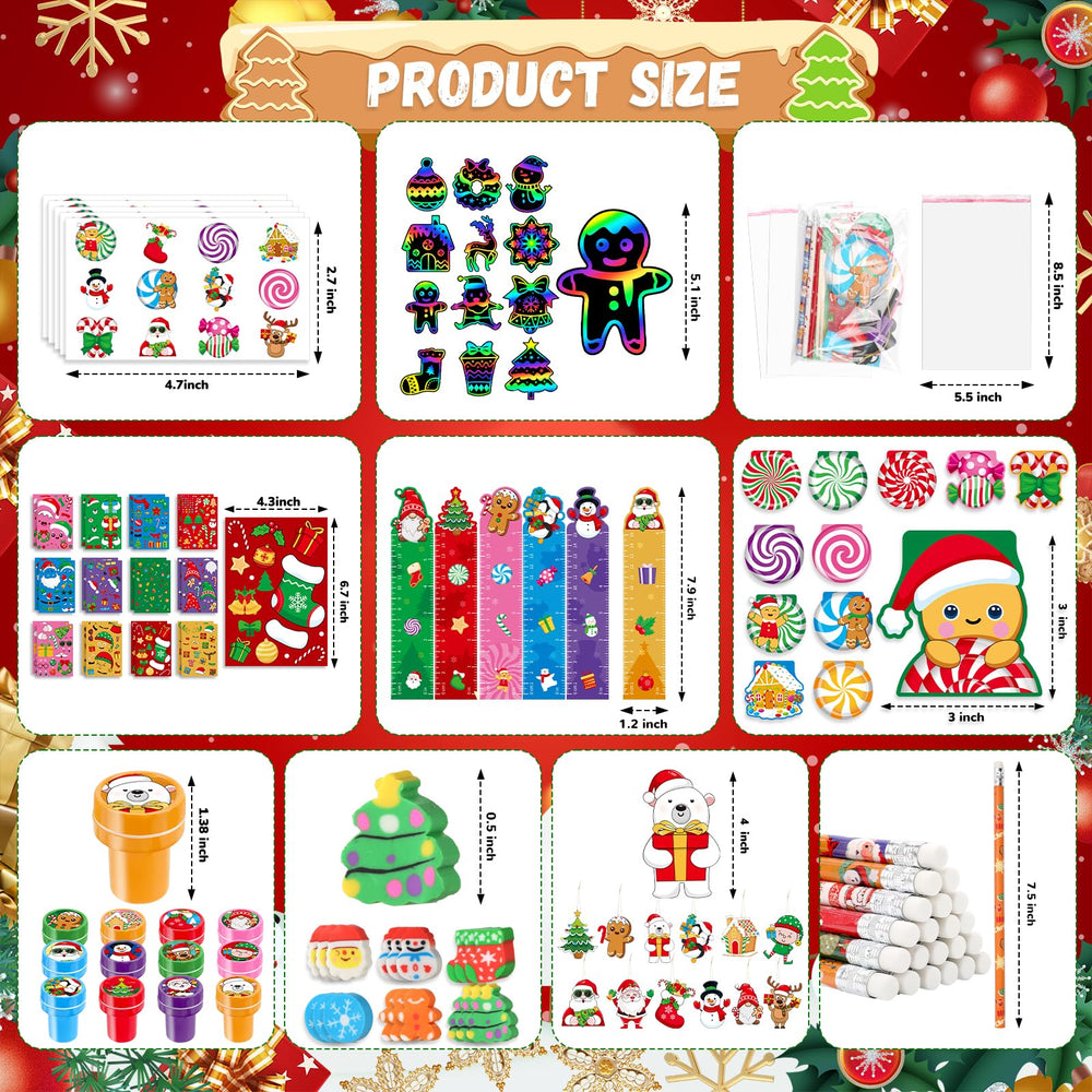 BenLouis Christmas pencils with cheerful motifs for holiday gift exchanges.