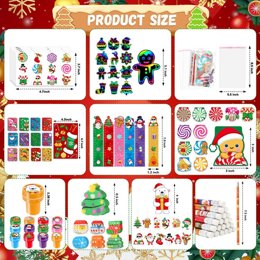 BenLouis Christmas pencils with cheerful motifs for holiday gift exchanges.