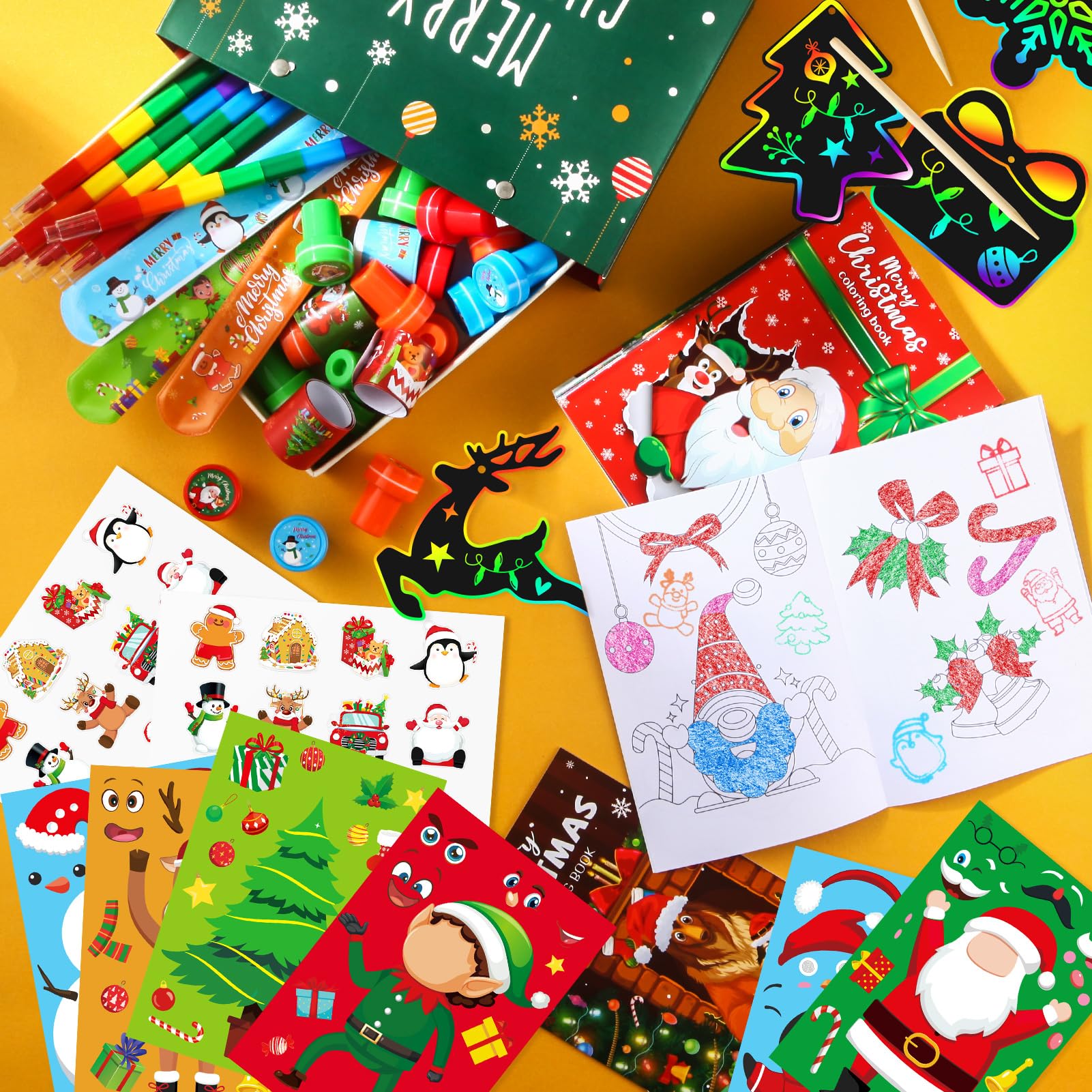 BenLouis slap bracelets and ornament cards for interactive, seasonal party activities