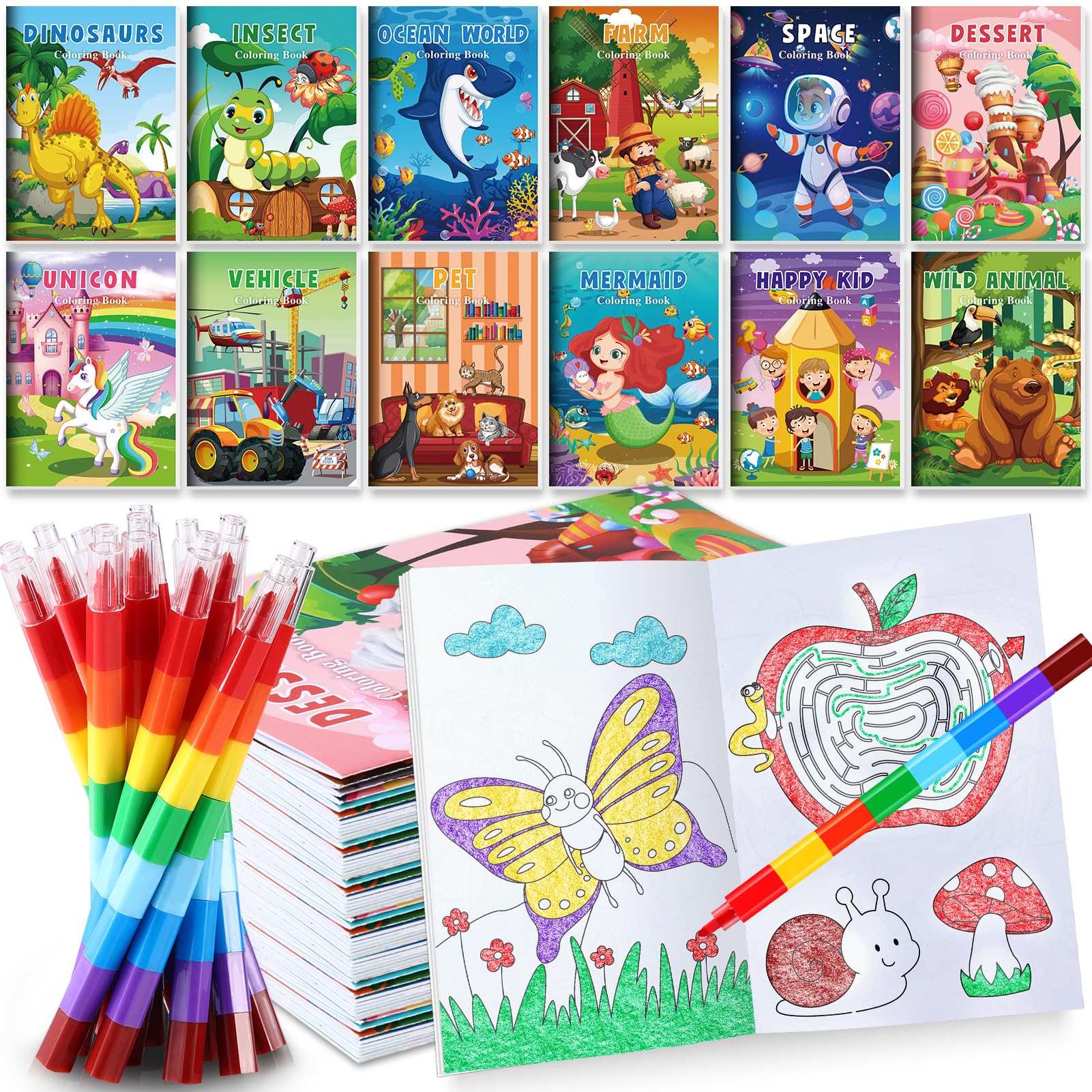 BenLouis coloring books with mini size for portable creativity on the go