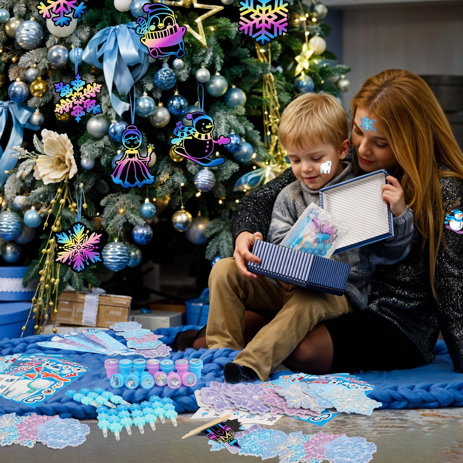 BenLouis make-a-face stickers encourage creativity during holiday crafts and sticker books.