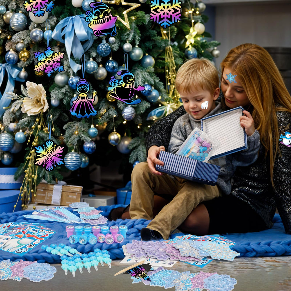 BenLouis make-a-face stickers encourage creativity during holiday crafts and sticker books.