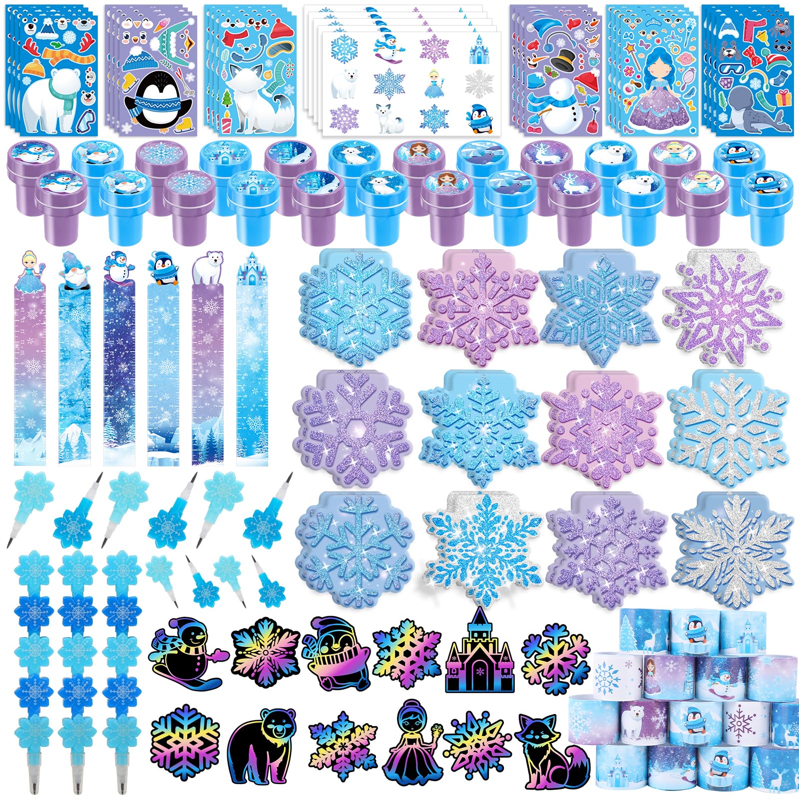 BenLouis frozen mini notebooks ideal for classroom rewards and winter party favors.