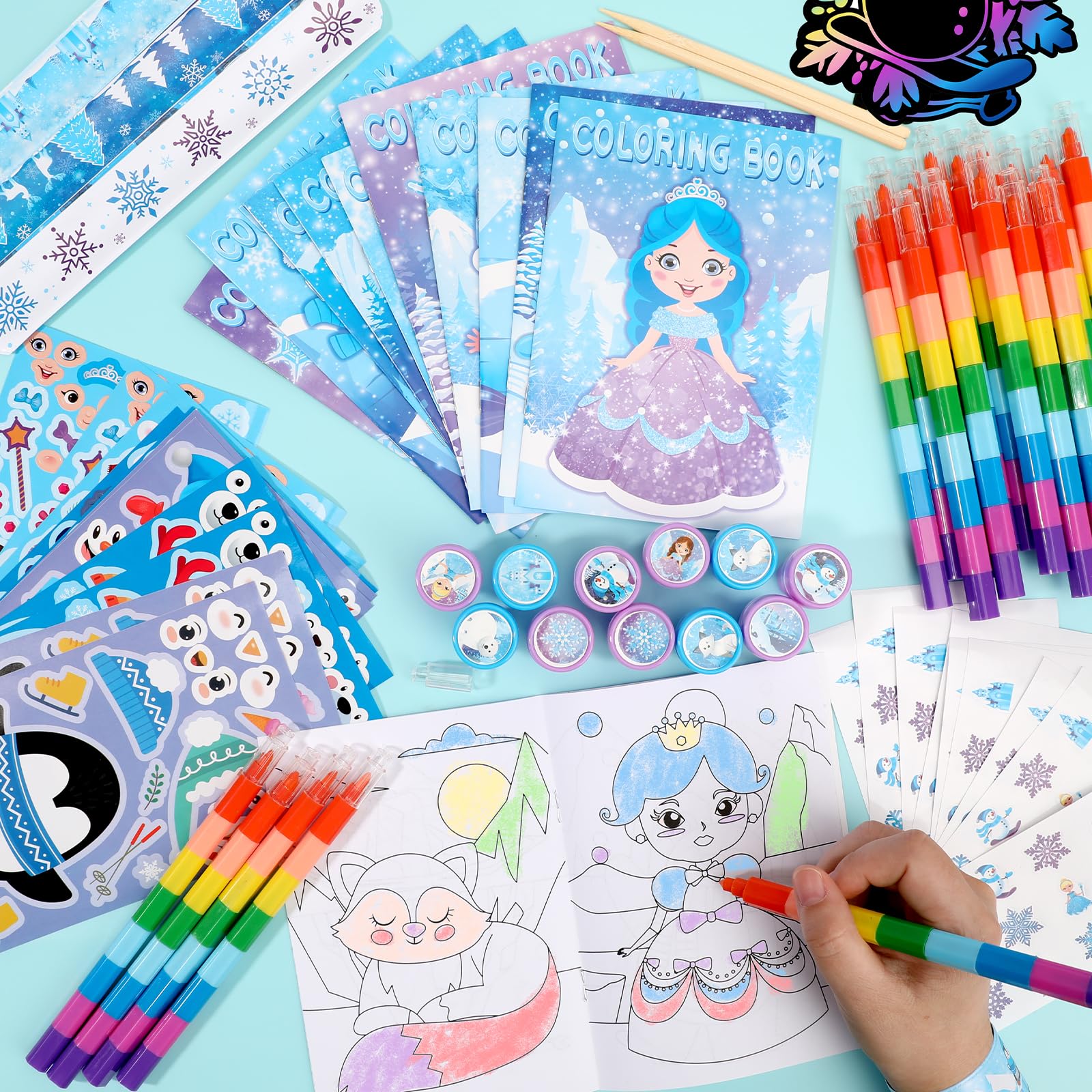 BenLouis polar bear stickers, durable decor for goodie bags and papers