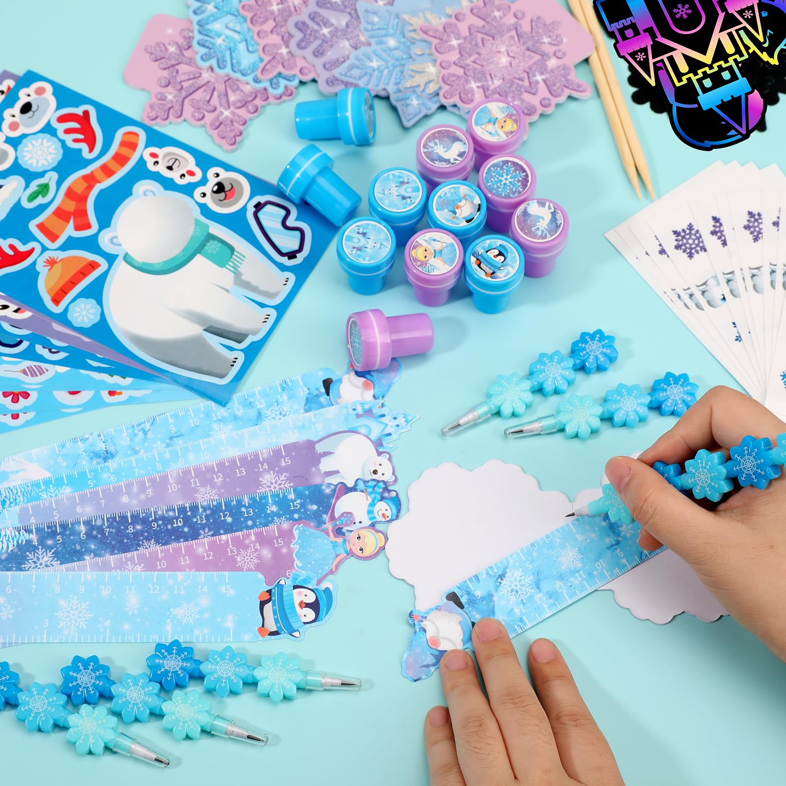 BenLouis penguin stampers add playful detail to winter crafts and greeting cards.