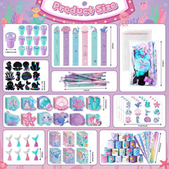 BenLouis Mermaid rulers; sturdy measuring tools for math and crafts.