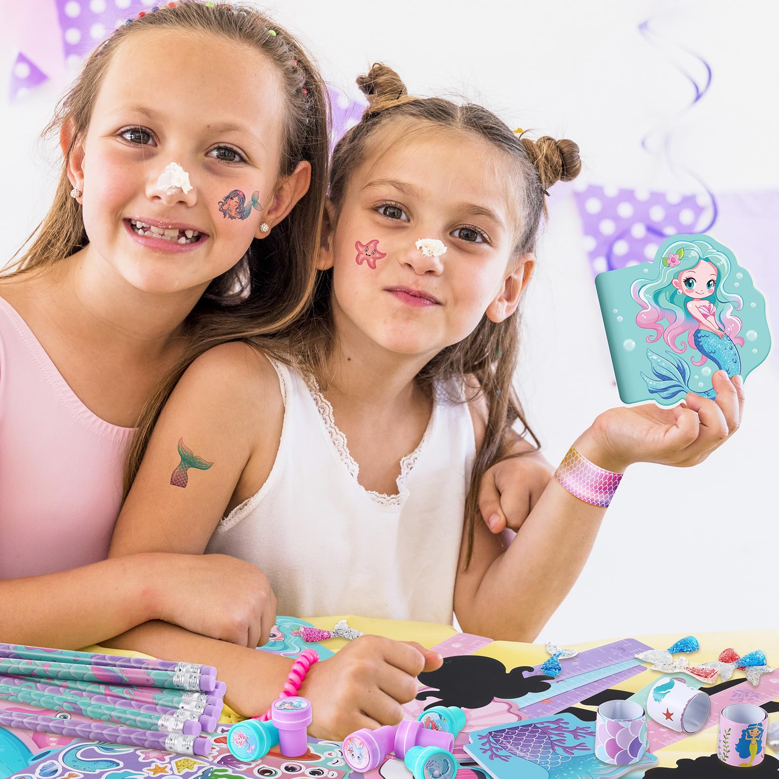BenLouis Mermaid slap bracelets; fun wearable décor for celebrations.