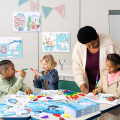 BenLouis portable coloring kit for travel car rides and holidays