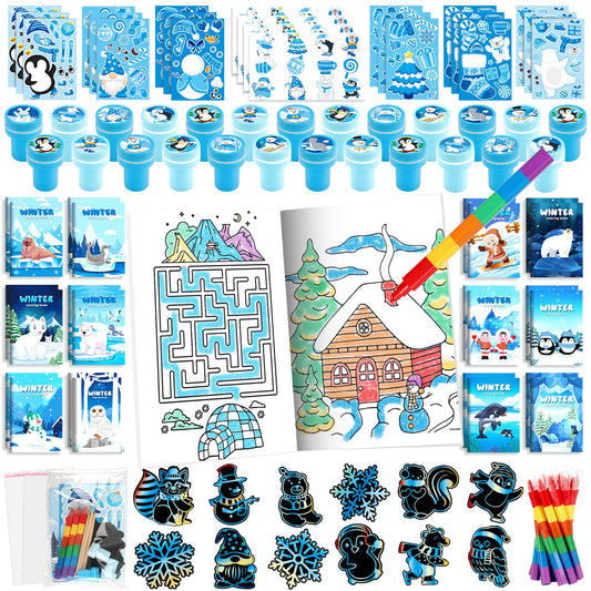 BenLouis winter coloring book set for festive classroom activities.