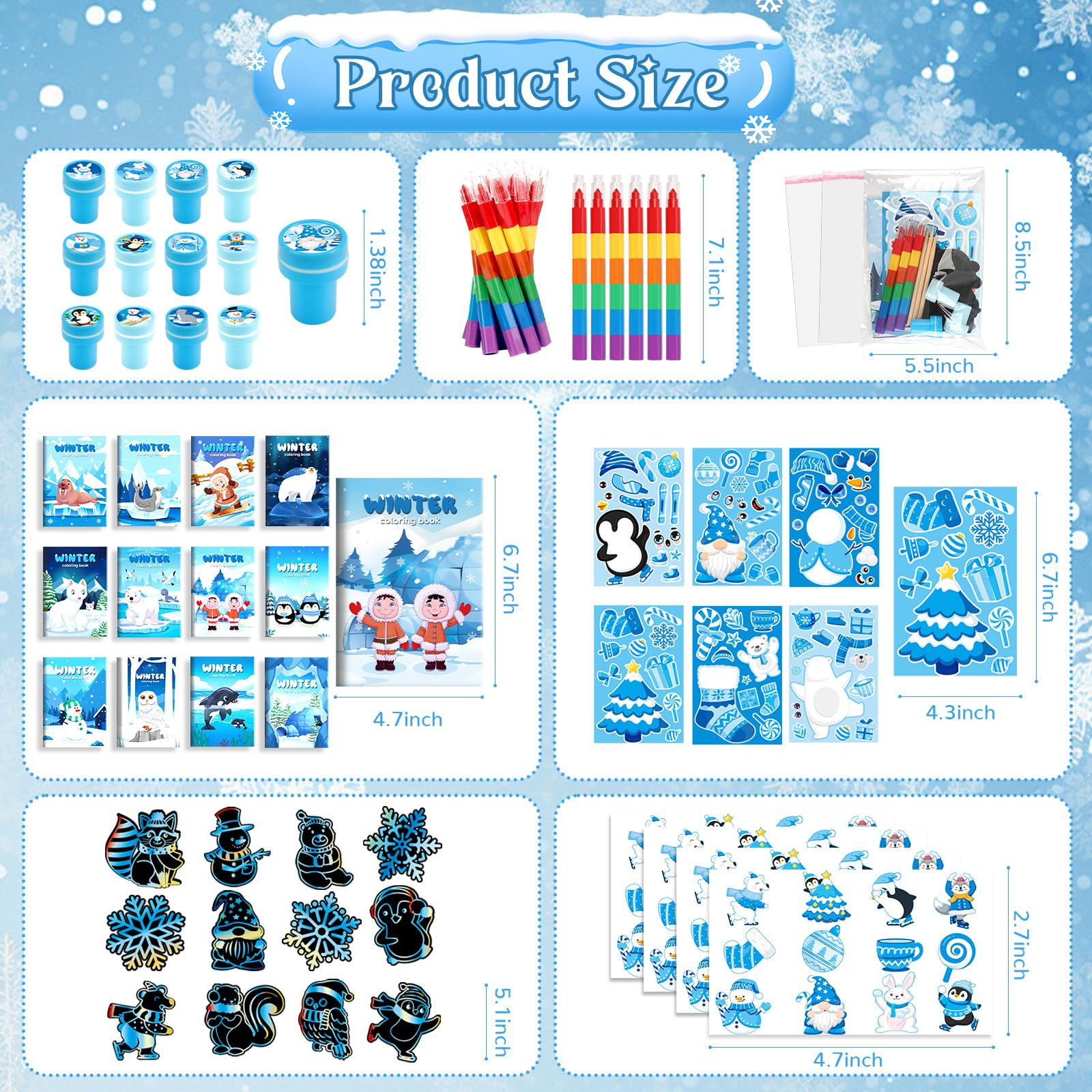 BenLouis winter make-a-face stickers for playful design ideas.