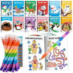 BenLouis winter mini activity book penguin cover promotes imaginative play for kids