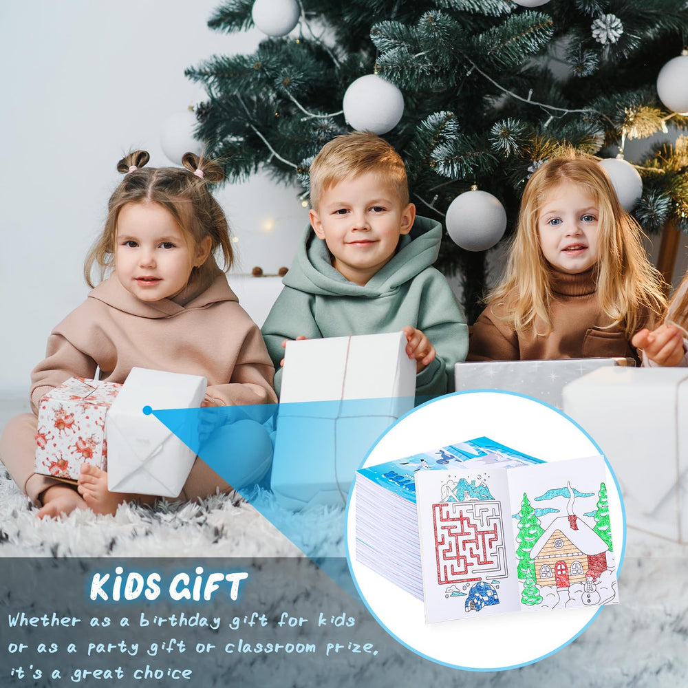 BenLouis mini coloring books ideal gifts for winter parties and travel.