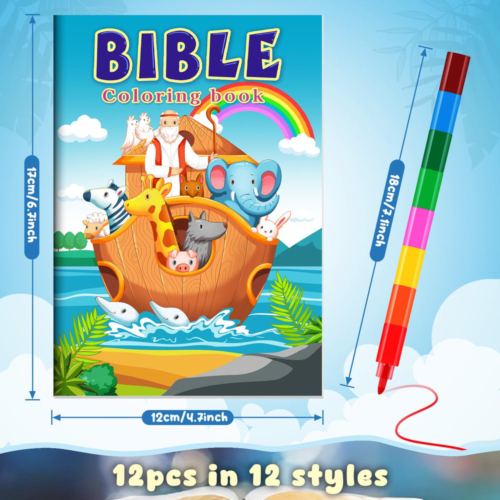 BenLouis stacking crayons accompany each coloring book for engaging play.