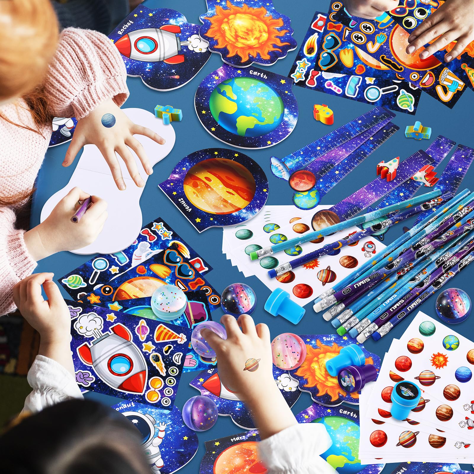 BenLouis space stampers for quick, craft-friendly impressions.