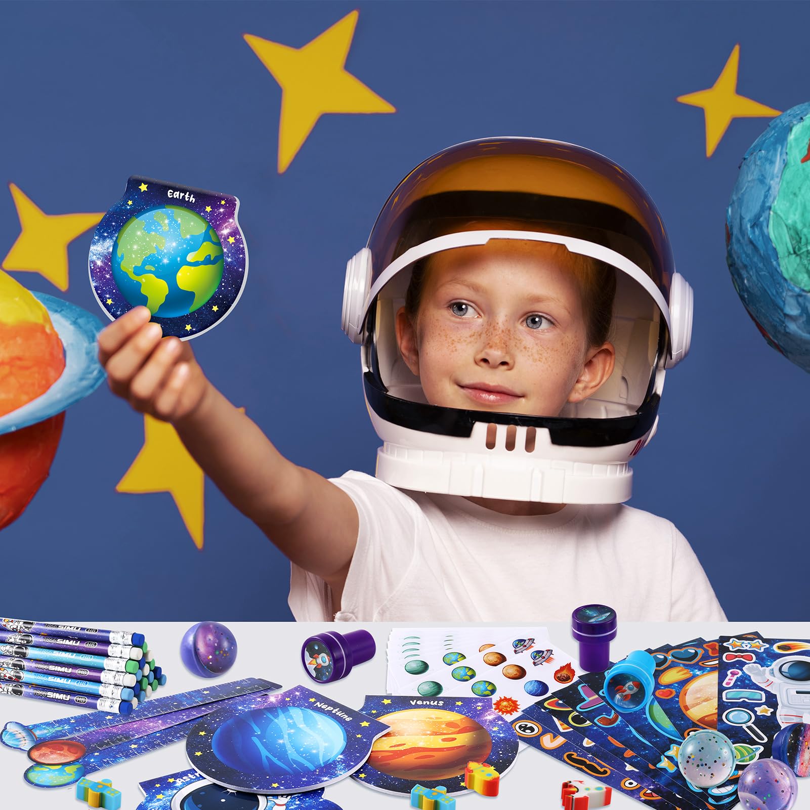 BenLouis space stickers to decorate notebooks and projects.