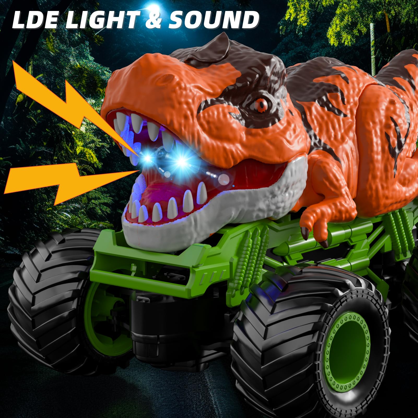 Bennol 2.4GHz dinosaur car offers interference-free, multi-vehicle racing