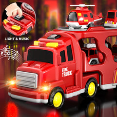 Bennol fire trucks helicopter inspires pretend rescues and storytelling play.