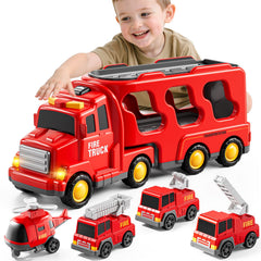 Bennol fire trucks ladder truck encourages active exploration and fine motor skills.
