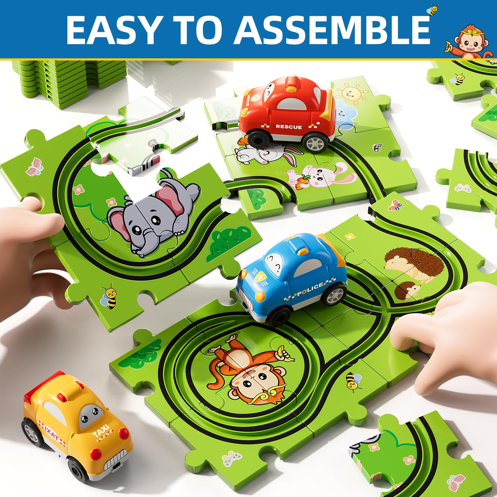 Bennol animal-pattern puzzle pieces spark exploration and pattern recognition