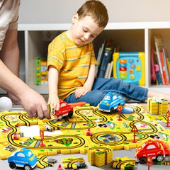 Bennol battery-operated car ready, requires AAA battery for speedy laps.