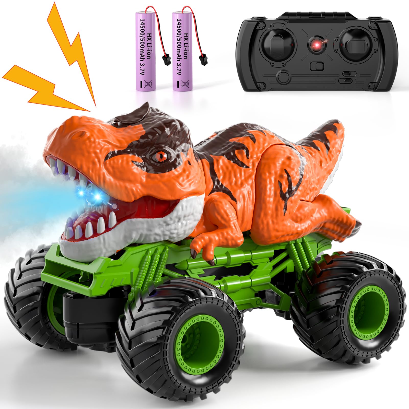 Bennol remote control dinosaur car offers up to 50 feet range