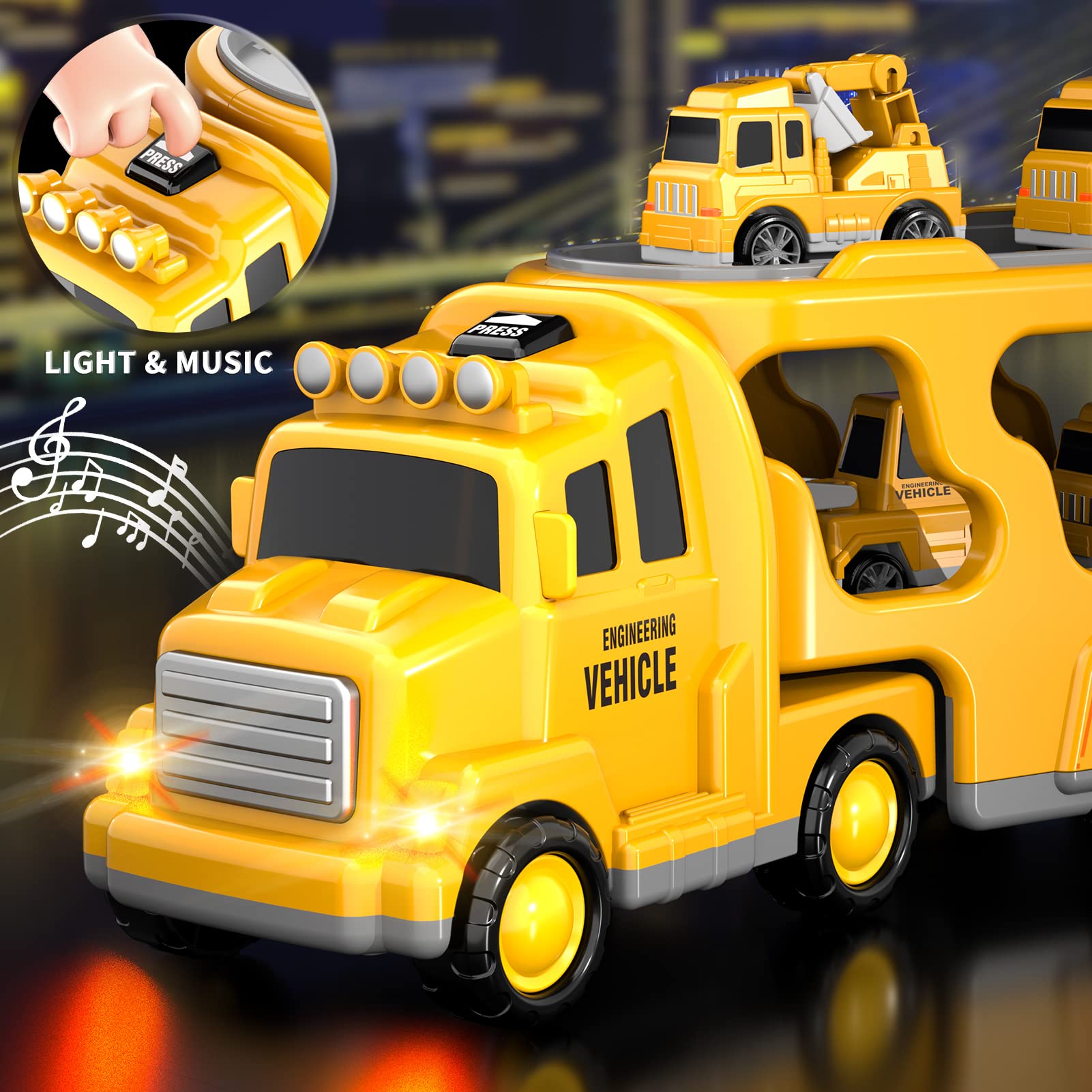 Bennol front view truck assembly showing rotating cab and accessible parts.