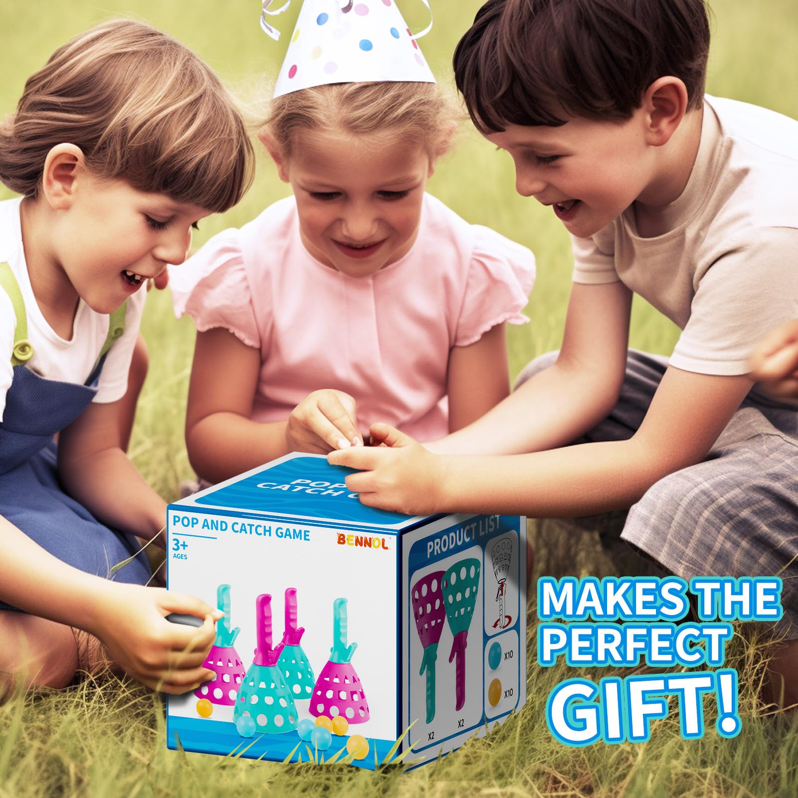 Bennol gift-ready outdoor game set ideal for birthdays or holidays.