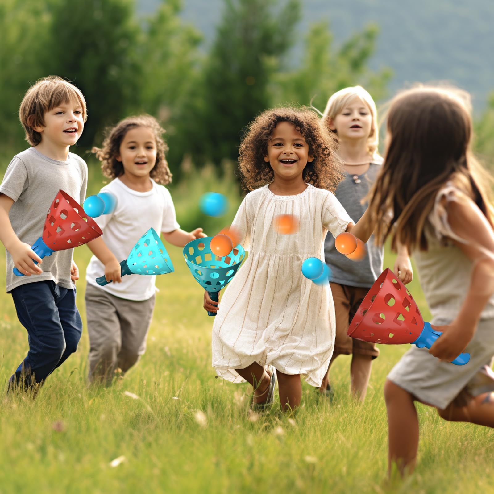 Bennol kids running outdoors captures energetic play with friends.