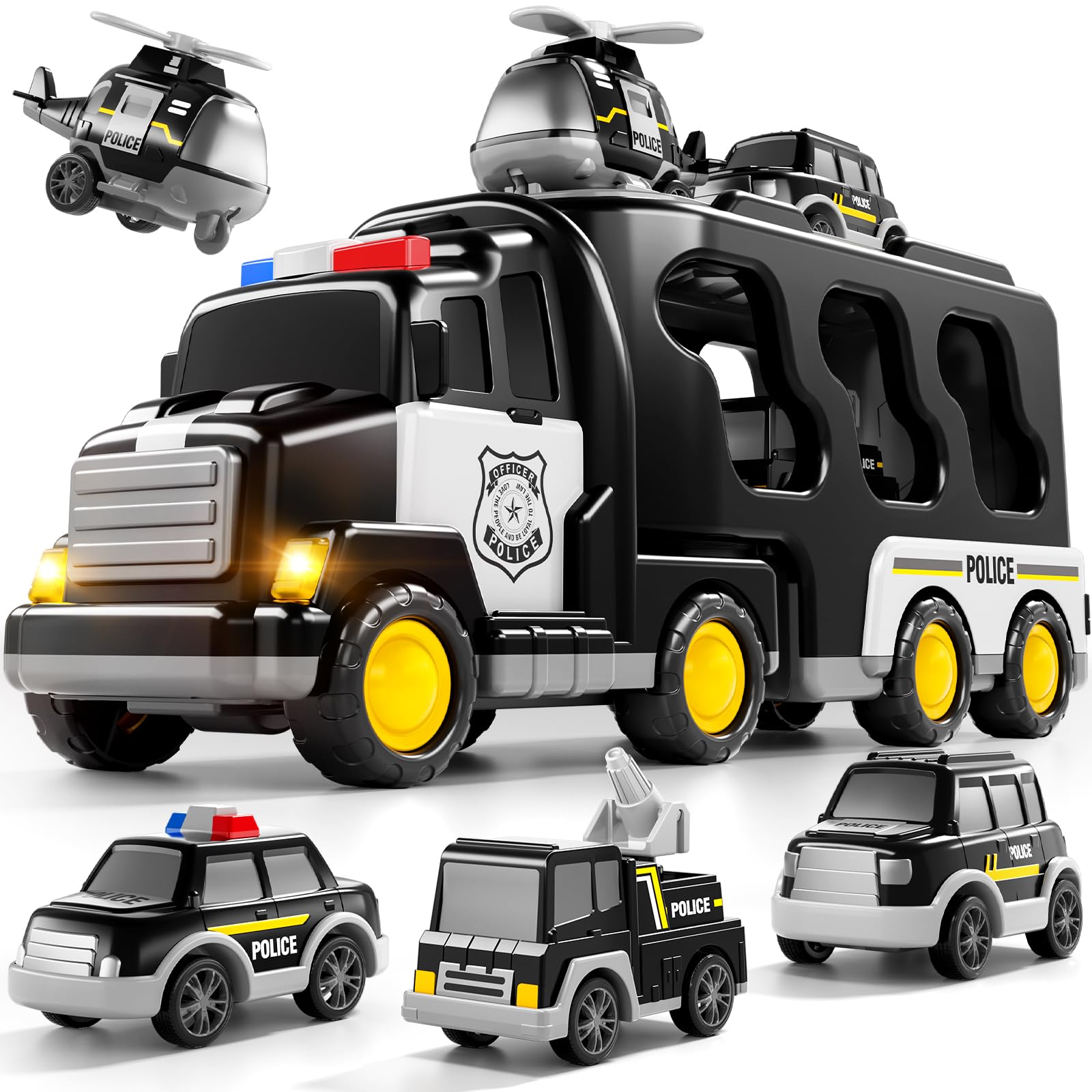 Bennol Police Truck 5in1 big police car for imaginative play.