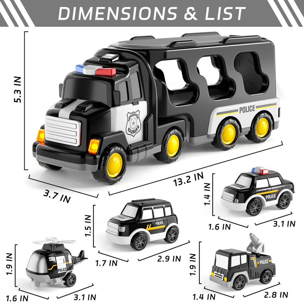 Bennol Police Truck gift-ready packaging for birthdays and holidays.