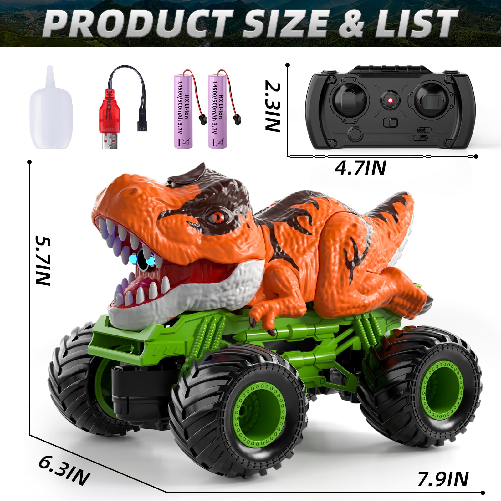 Bennol RC dinosaur car in gift-ready packaging for birthdays and holidays