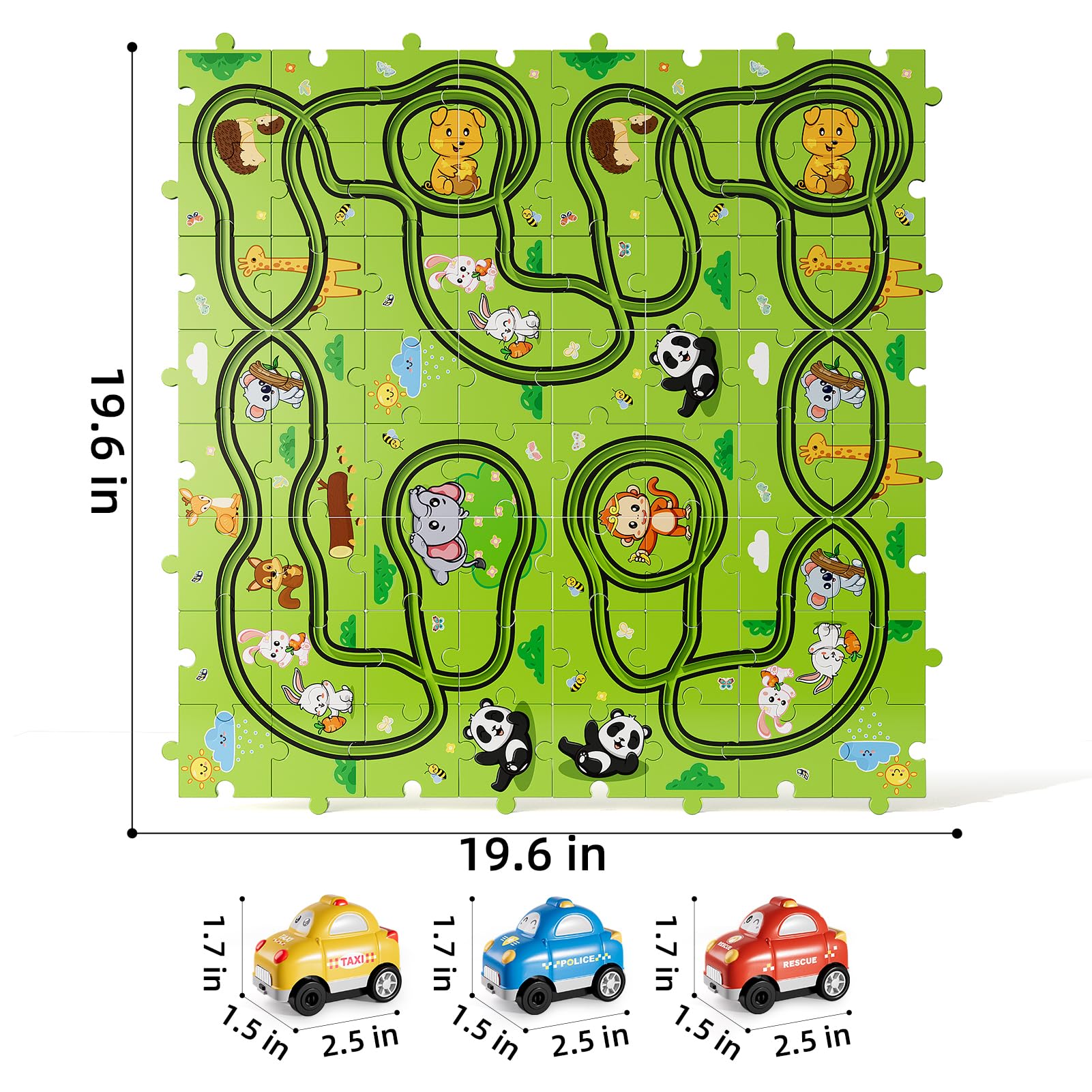 Bennol three cars and six signs provide varied racing scenarios