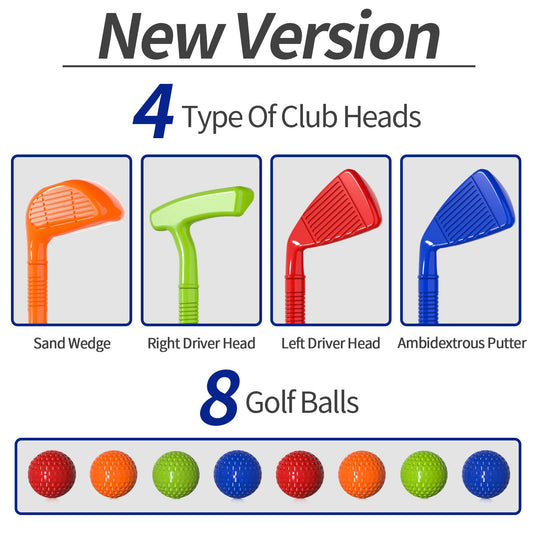 Bennol Upgraded golf set clubs, adjustable lengths for different ages.